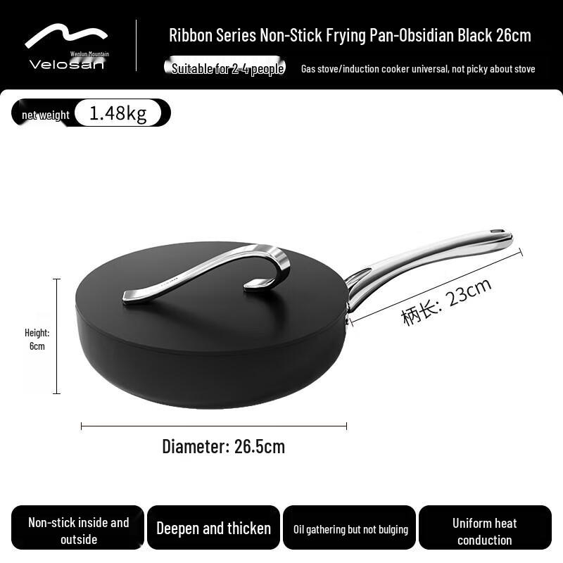 Wenlunshan Free Ribbon Non-stick Frying Pan