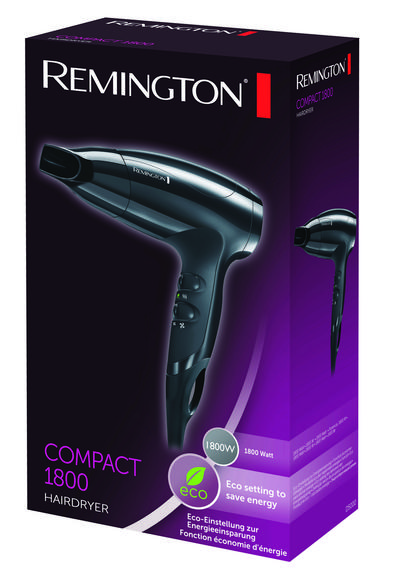 Remington Compact 1800 D5000 Hair Dryer, Black