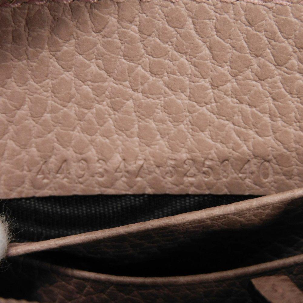 Used 9539 Double G Zip Around Wallet, 449347 CAO0G 5806 7940, Calfskin Zip Around Interlocking G, Soft Pink, Women's