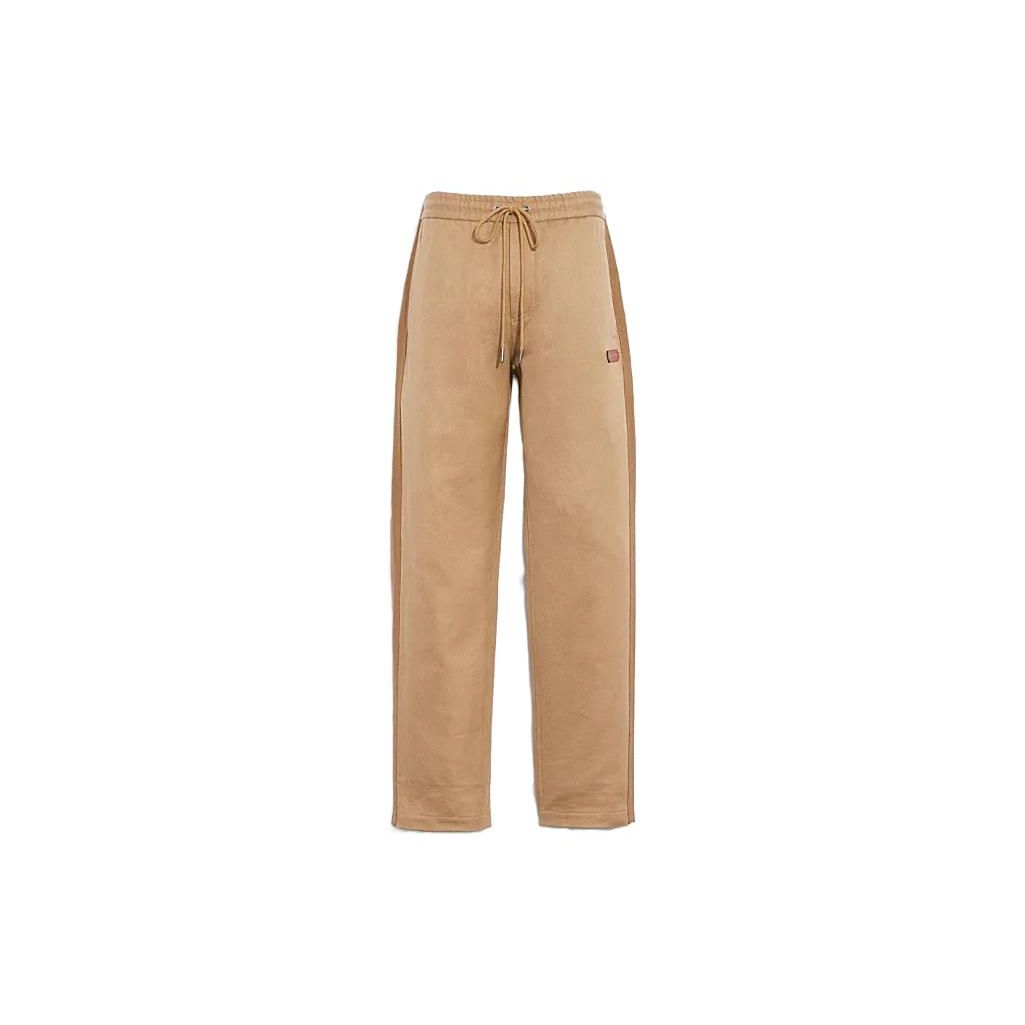 Coach Logo Patch Drawstring Casual Pants Men pants Khaki CE141-KHA XL