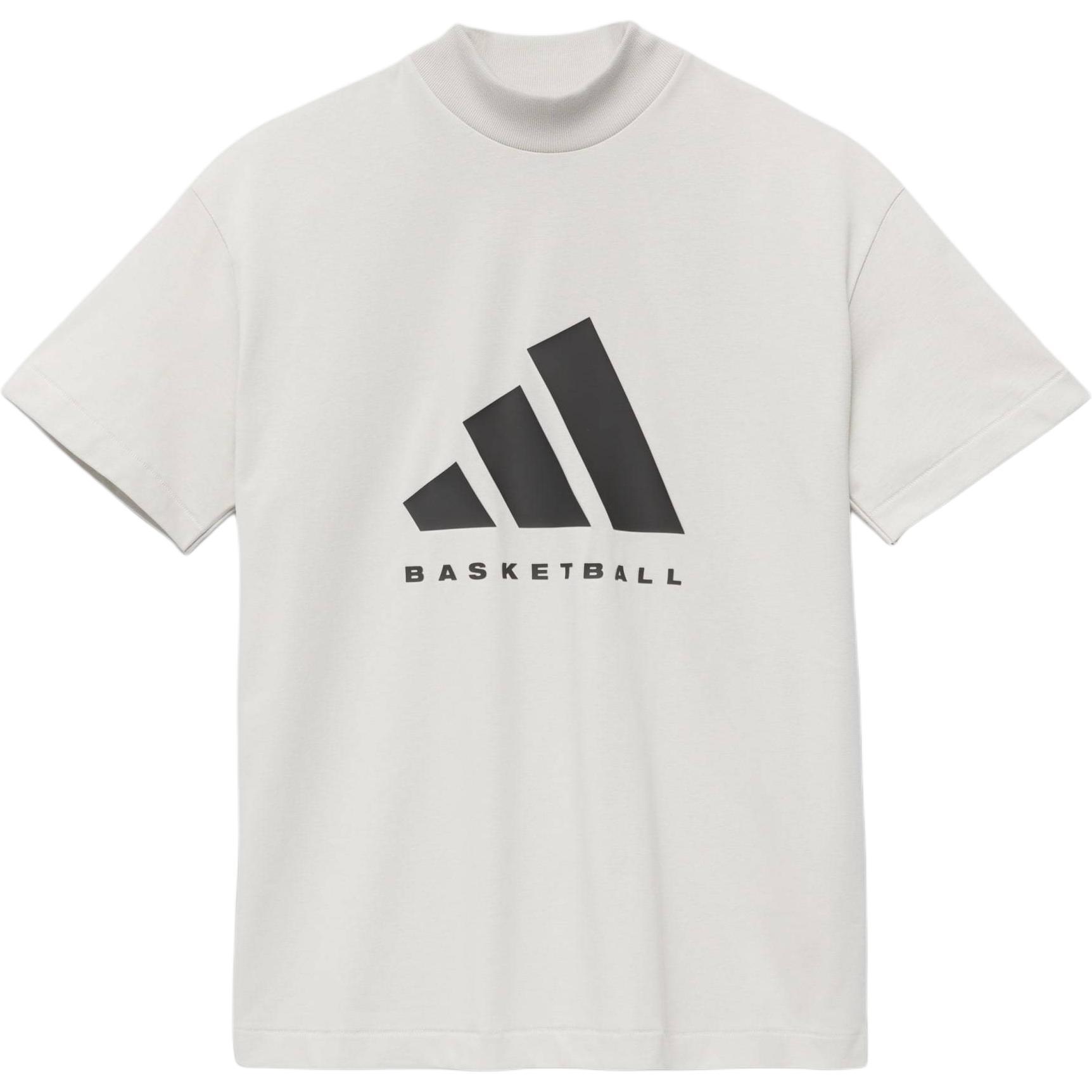 adidas Basketball Logo Tee  White  Men s IR8491 XL