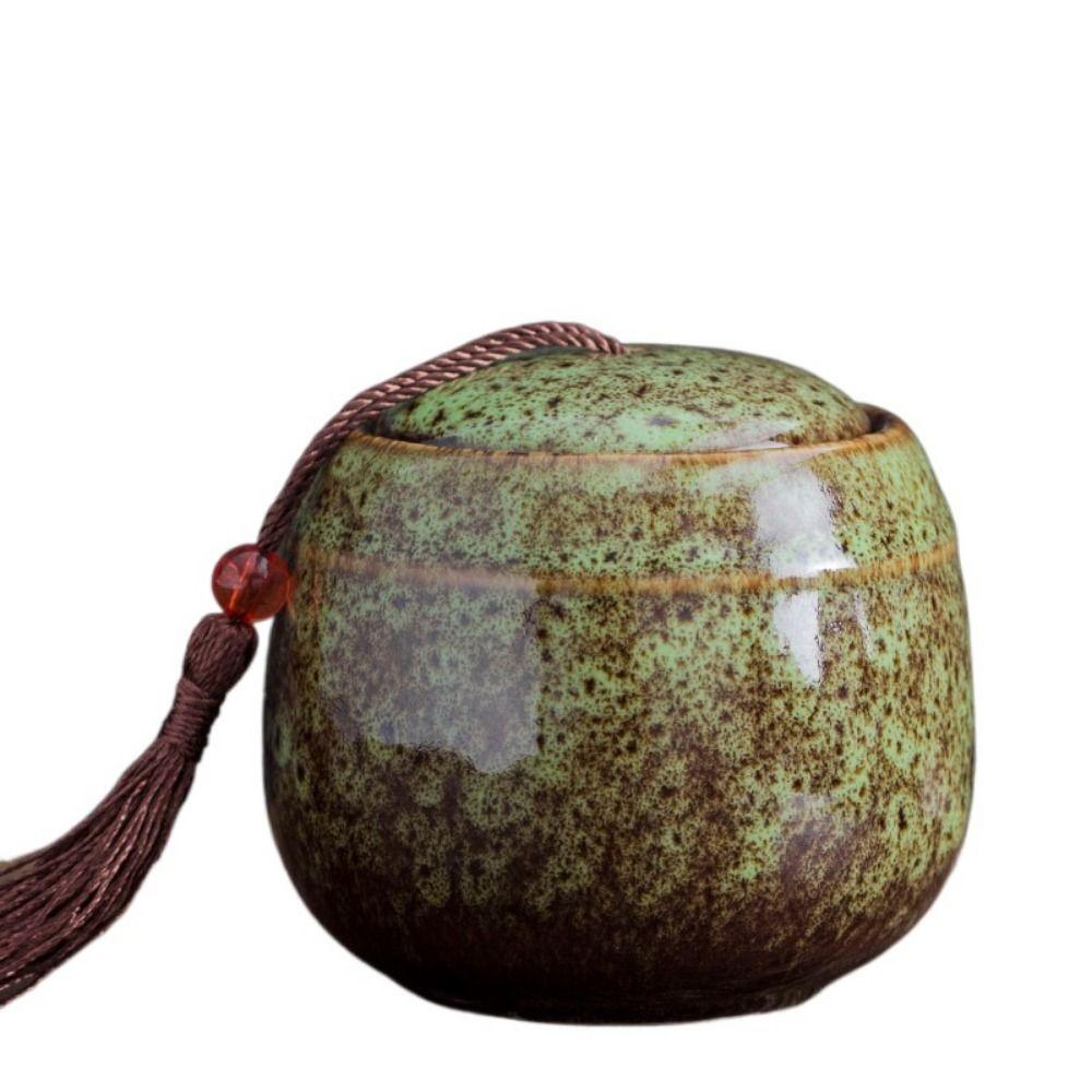 Portable Tea Organize Box Ceramic Coffee Canister Easy To Clean Food Storage Container  Travel