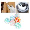 6Pcs Multi Colored Pet Cat Soft Plush Ball Sound Toy Interactive Training Cat Teaser Toy