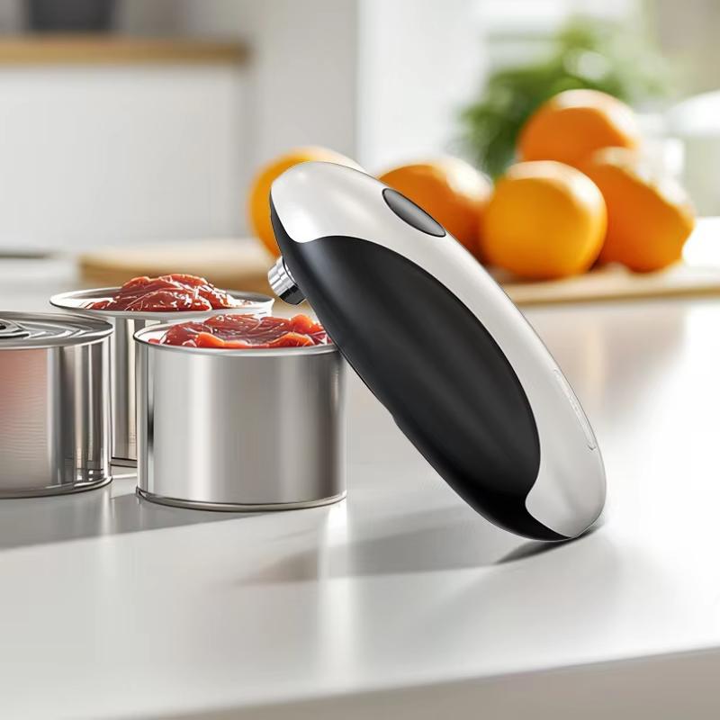 Electric Can Opener Automatic Jar Opener Portable Rechargeable Kitchen Can Opener Hands-Free Easy Pull One Touch Tin Can Opener