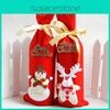 Festive Santa Wine Bottle Bag Cover For Merry Christmas Dinner Party Decor