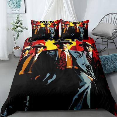 G Men Duvet Cover Set King Queen Double Full Twin Single Bed Linen Set
