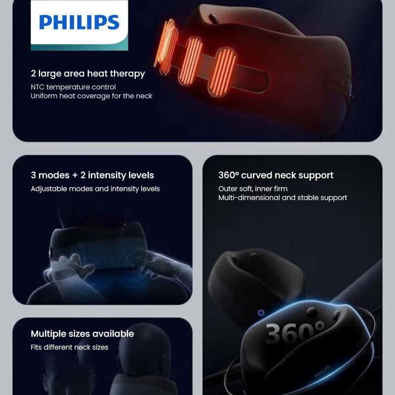 Philips Neck Massager PPM3106N Individuals with implanted medical electronic devices such as pacemakers