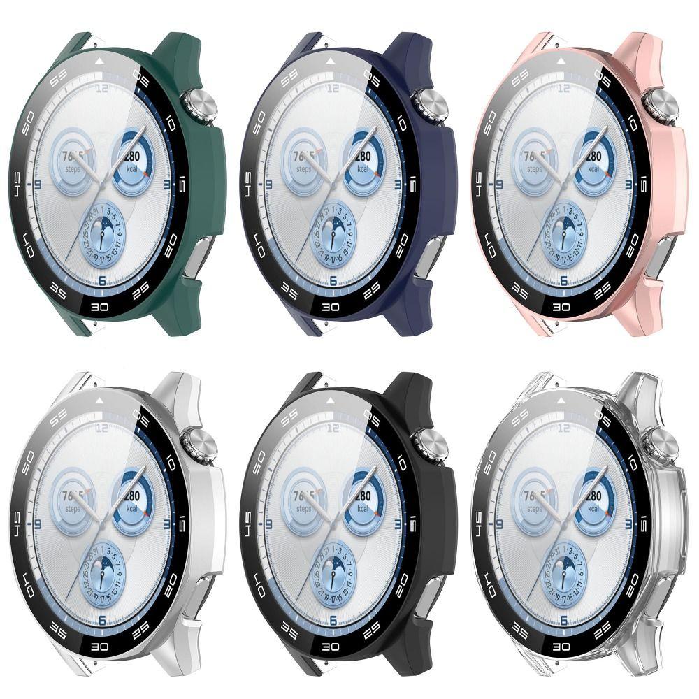 with Scale Screen Protector Tempered PC Cover Shell Protective Case for Huawei Watch GT 5 46MM