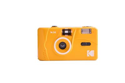Kodak M38 35mm Film Camera Focus Powerful Easy To Use - Free, Built-in Flash, (Yellow)