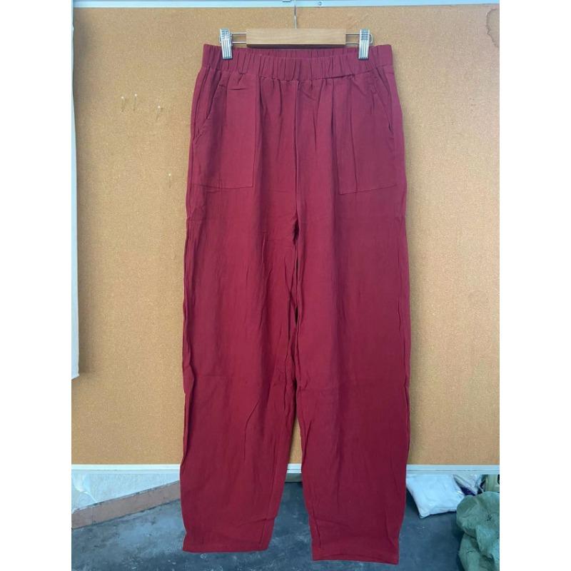 Women's Fashion Casual Solid Color Print Pants & Capris