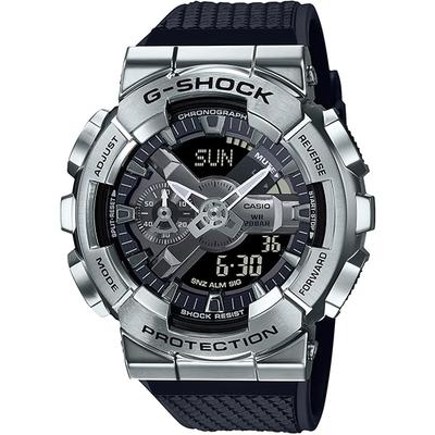 Casio Pánské kulaté hodinky G-SHOCK GM-110-1AJF [G-SHOCK Youth Metal GA-110 Silver] černé