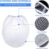 10Pcs 5 Gallon Elastic Top Paint Strainer Bags White Fine Mesh Bag Filters for Hydroponics Painting Gardening