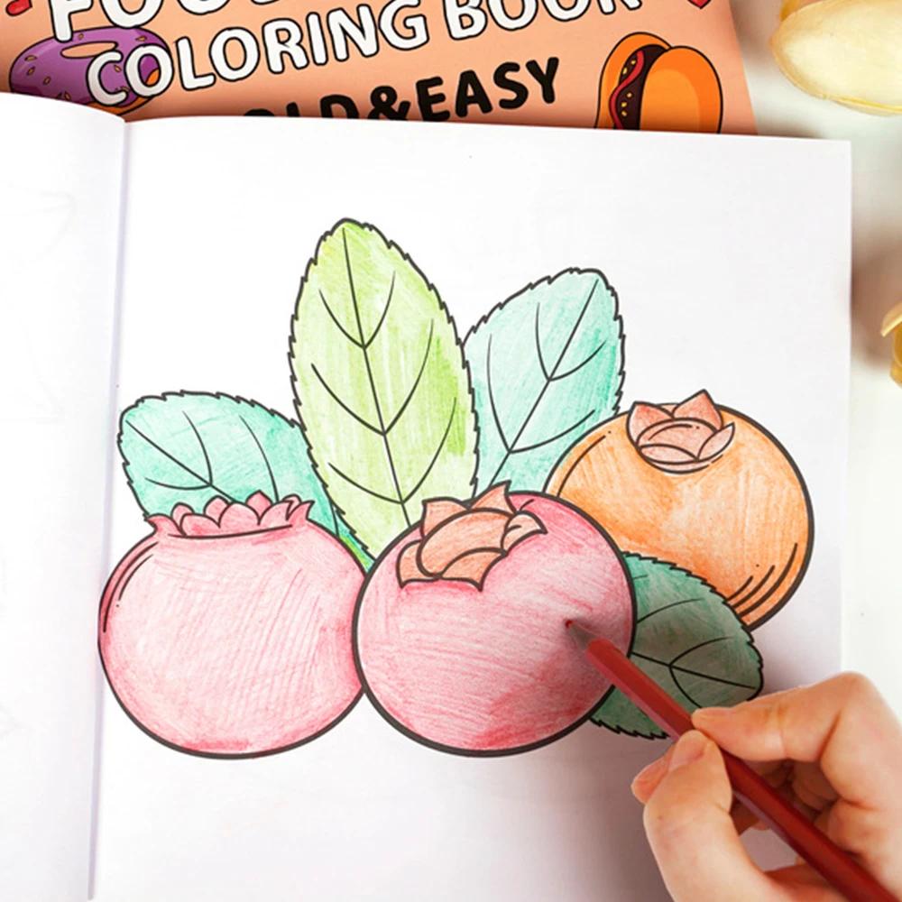 Delicious Food Coloring Book 50 Fun Delicious And Varied Food Coloring Books Perfect For Birthdays And Holidays