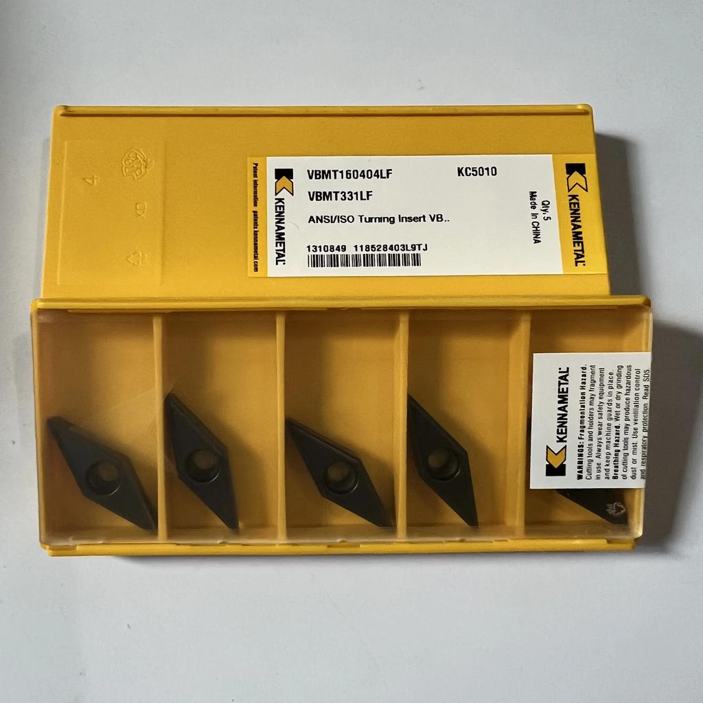 KENNAMETEL / VBMT160402LF KC5010  / Original Carbide Blade 10 Pcs