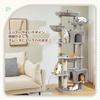 PETEPELA Cat Tower for Large For Multiple Claw Observation Removable Cat Bed Eliminates Lack of For Large Cats Height Gray Cats, Slim, Cats,