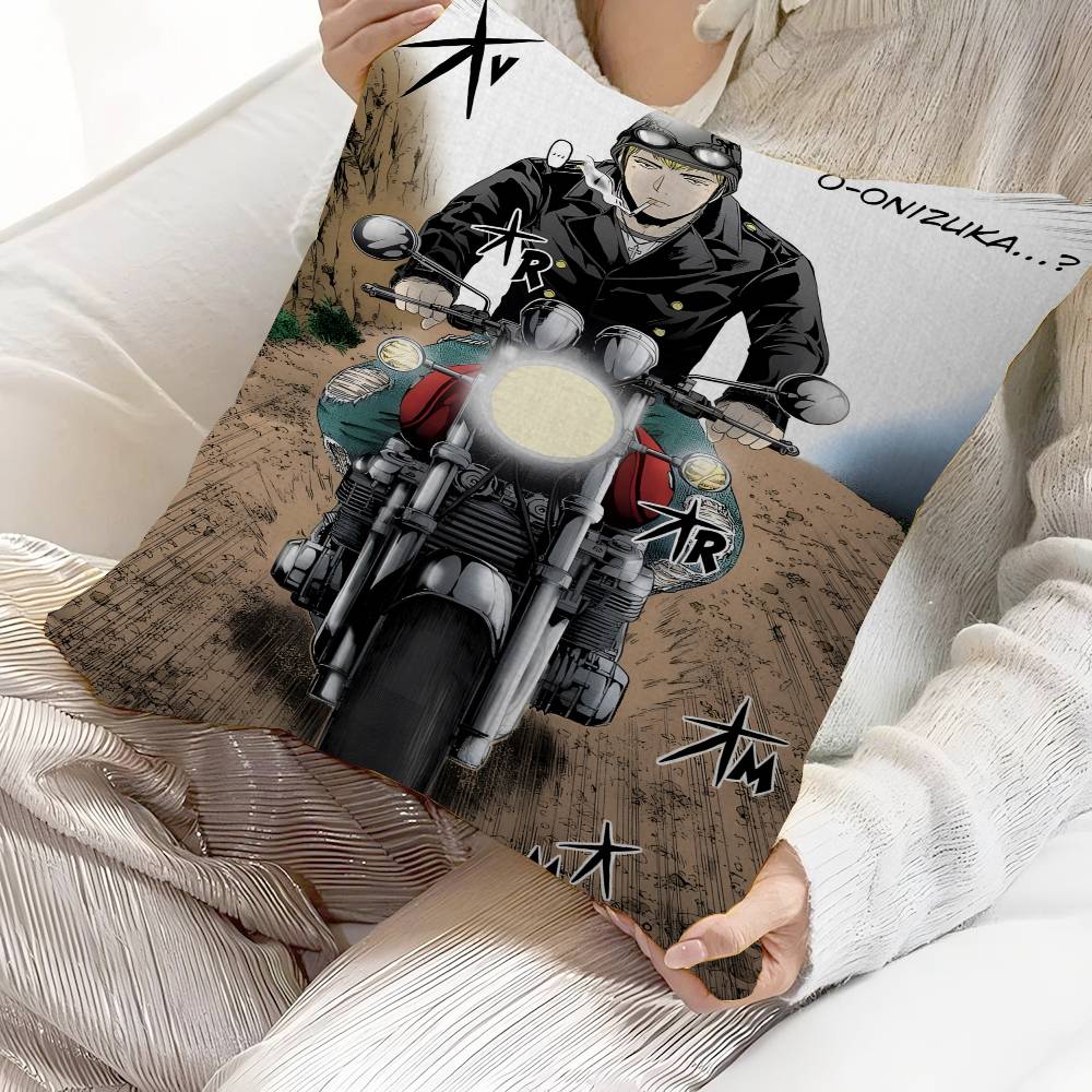 

Great Teacher Onizuka Japanese Anime GTO Pillow Gift Home Office Decoration Bedroom Sofa Car Cushion Cover case x 30X30cm