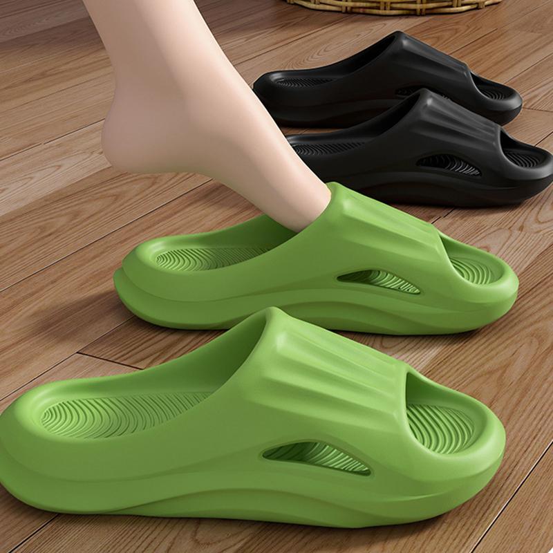Non Slip Eva Indoor Slide Shoes Women Summertime Comfort Cloud Thick Bottom Bedroom Slide Shoes Plus Size 45 Couple Home Slides