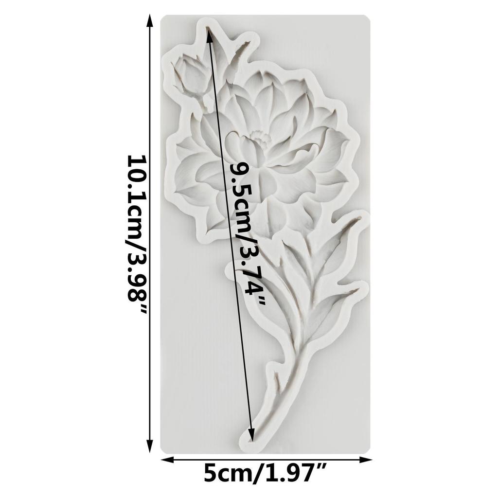Flower Silicone Mold Flower Wreath Mushroom Peony Flower Fondant Molds Cake Decorating Tools Cupcake Topper Candy Resin Clay Chocolate Gumpaste Mold