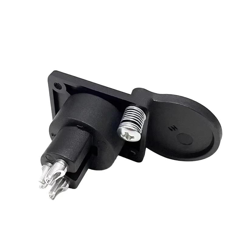 5/20Pcs XLR Female Socket Panel Mount Audio Video 3Pins XLR Connector with Protecting Cover