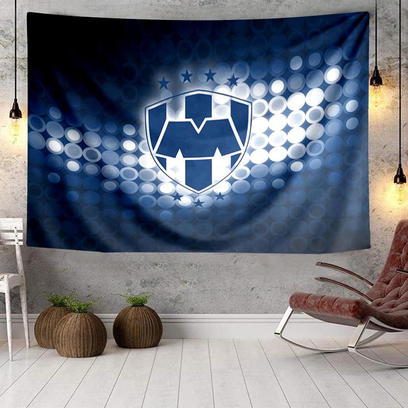 1PC Monterrey Emblem Design Tapestry Hanging for Bedroom,Livingroom, Playroom,Decor Art Room Wall Tapestry Holiday and Birthday Gifts