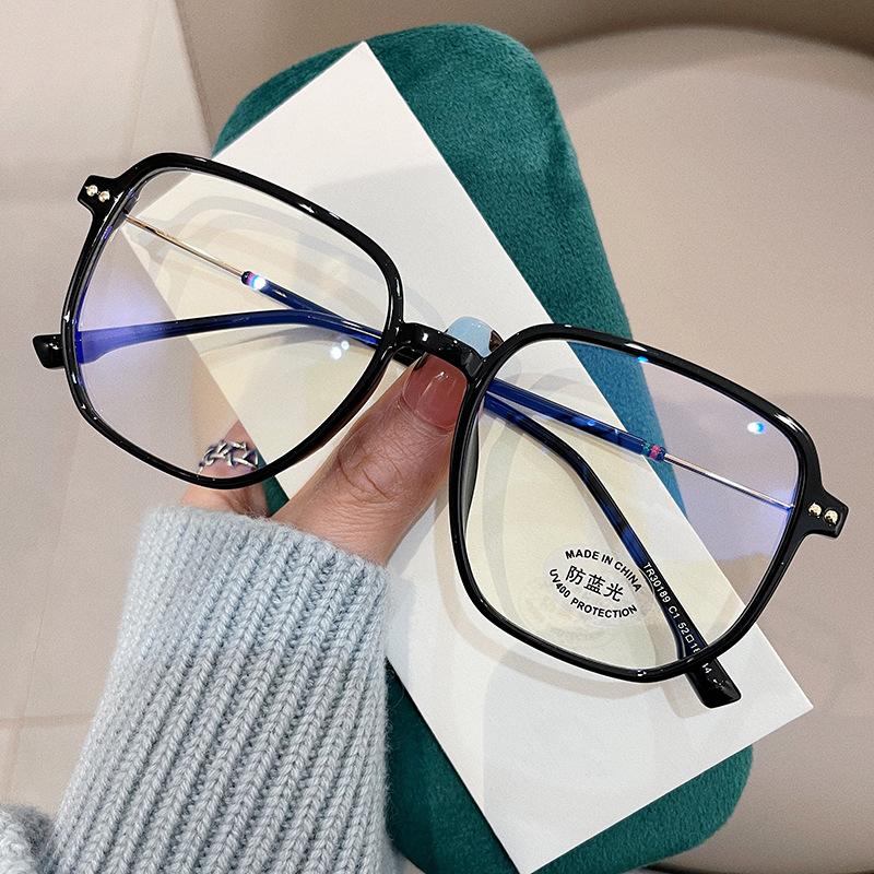 Transparent Computer Glasses Frame Women Men TR90 Anti Blue Light Presbyopia Eyeglasses Retro Oversized Square Reading Glasses