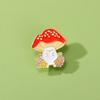 New Pretty Flower Mushroom Figure Enamel Brooches Cute Agaric Cat Collar Pins For Backpack Bag Hat Jewelry Free Shipping