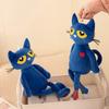 Katzen-Stofftier Blaue Katzenpuppe Stoffpuppe