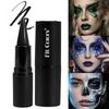 Matte Punk Black Lipstick Waterproof Long Lasting Lip Gloss Face Body Painting Gothic Dark Makeup Party Halloween Cosplay Makeup