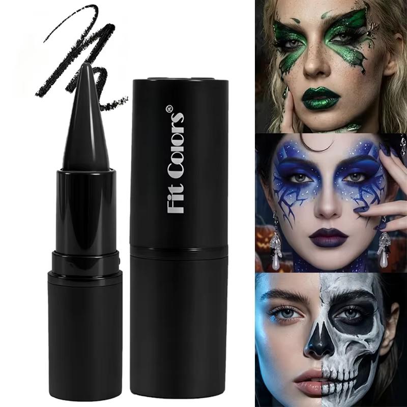 Matte Punk Black Lipstick Waterproof Long Lasting Lip Gloss Face Body Painting Gothic Dark Makeup Party Halloween Cosplay Makeup