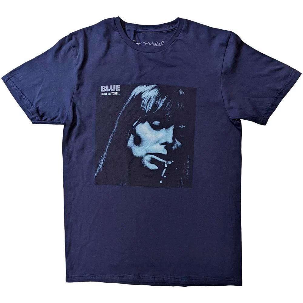 Joni Mitchell Unisex T-Shirt: Blue (Navy Blue) (Small) 2XL
