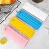 4-Piece Cake Scraper Set: Plastic Contour Comb & Fondant Smoother
