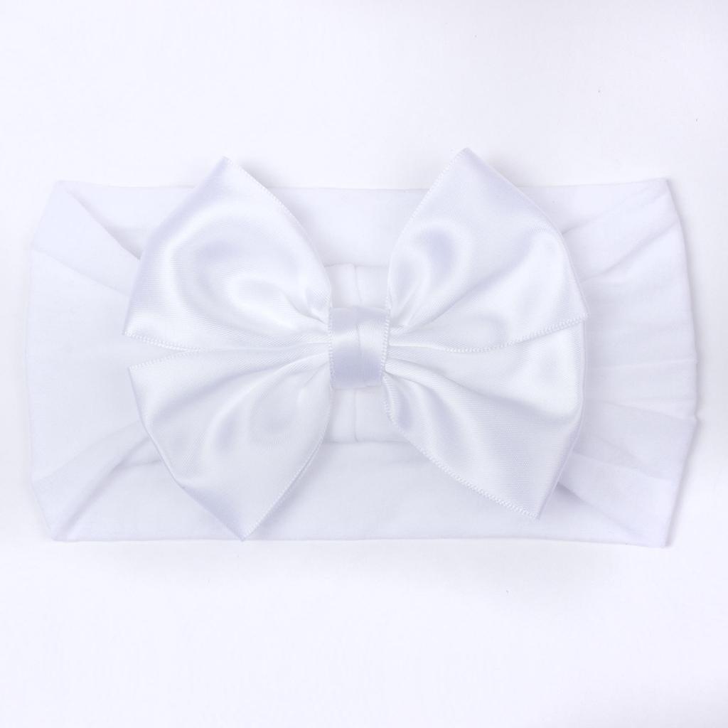 2023 Soft Nylon Wide-Brim Bow Headscarf for Babies and Kids