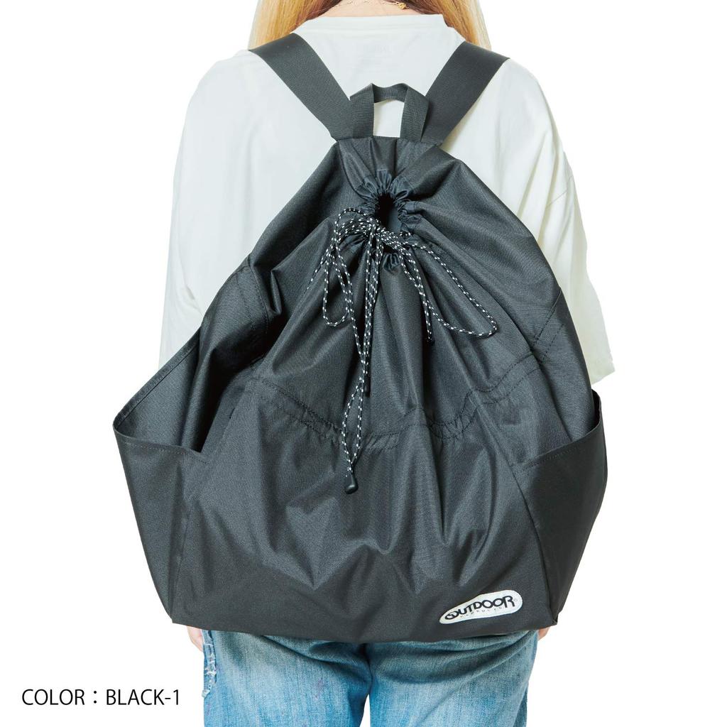 Backpack Eco Compatible with Shopping Large Navy [Outdoor Products] Bag, Baskets, 2-Way, Capacity, Lightweight, Basket, Antibacterial,