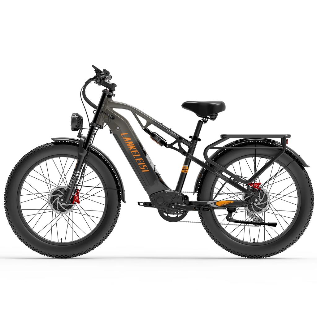 LANKELEISI Electric Bicycle MG800MAX 2000W Dual Motor 48V20AH Battery Hydraulic Brake E-bike 26*4.0-In Fat Tire Snow Aldult Electric Bike