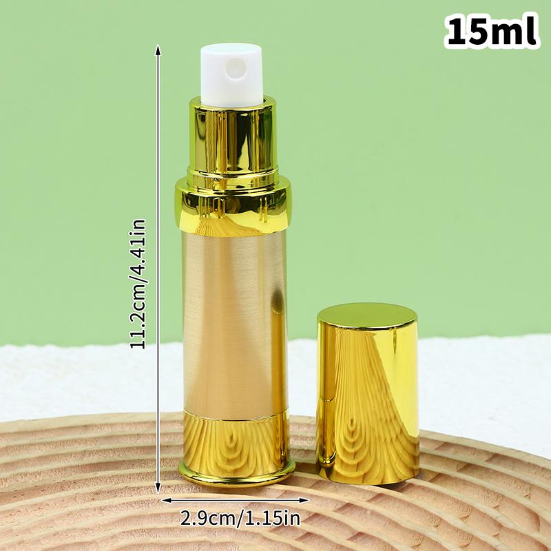 

10Ml15Ml20Ml Gold/Silver Empty Refillable Airless Vacuum Pump Cream Lotion And Spray Portable Bottle Sample Packing Dispenser