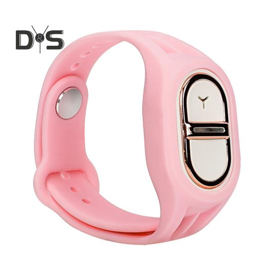 

Электронный ультразвуковой репеллентный браслет DEET Free перезаряжаемый портативный водонепроницаемый для походов на открытом воздухе для взрослых и детей репеллентный силиконовый браслет розовый