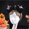 Plastic Skull Headbands For Halloween Parties Gothic Costume Accessory Portable Hair Decors