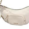 Michael Kors Merritt Logo Zip Closure Adjustable Shoulder Strap Leather Handbag Small Women handbags White 35R6G0WC1L-2171