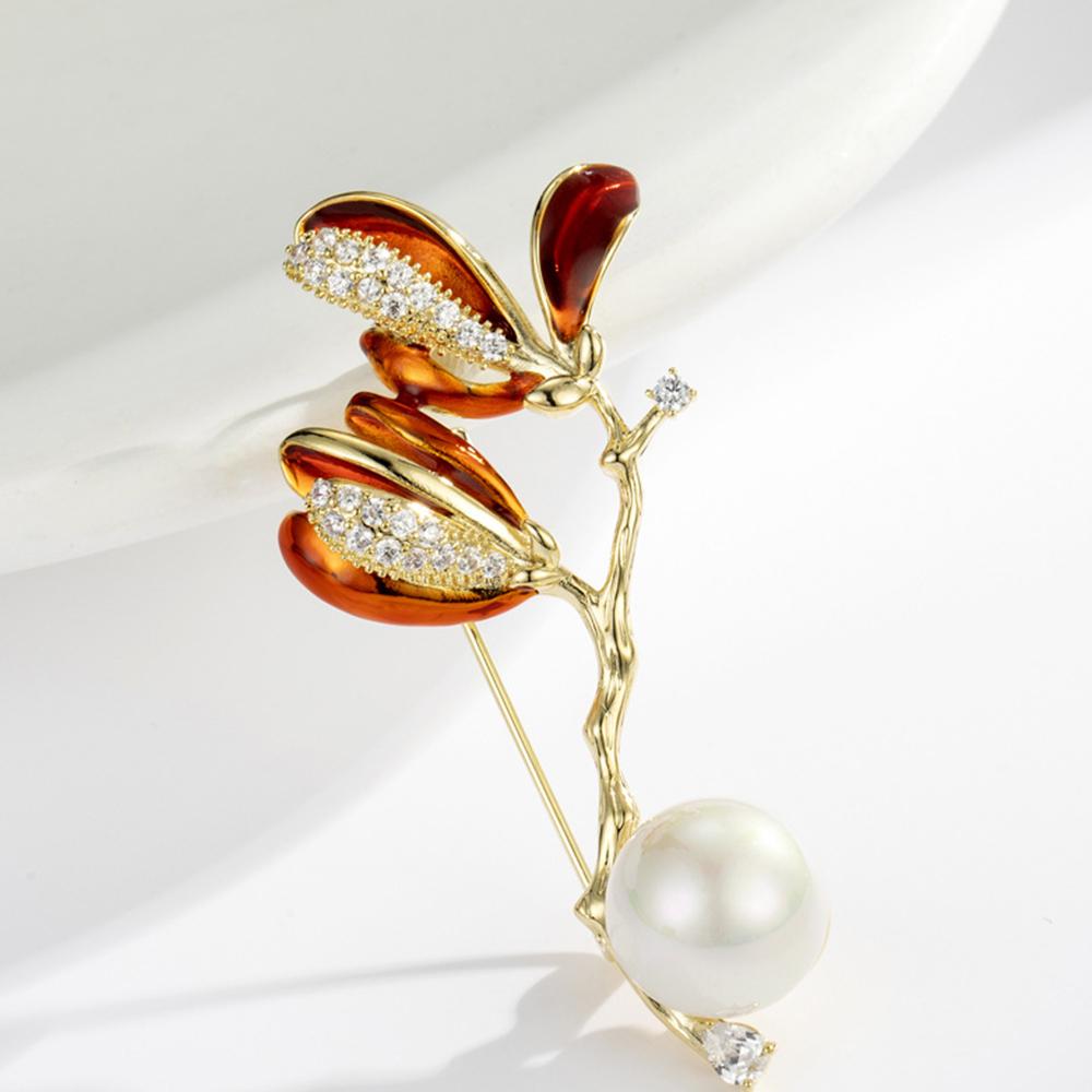 Senior Brooches Flower Leaf Brooch Pins for Women Suit Pendant  Fashion Brooches Jewelry