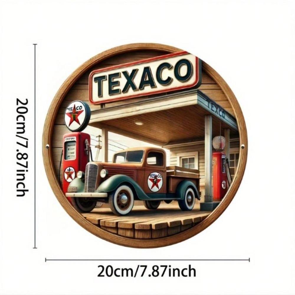 Texaco Vintage Metal Tin Sign Retro Garage Wall Decor Rustic Gas Station Artwork Aluminum Home Decor