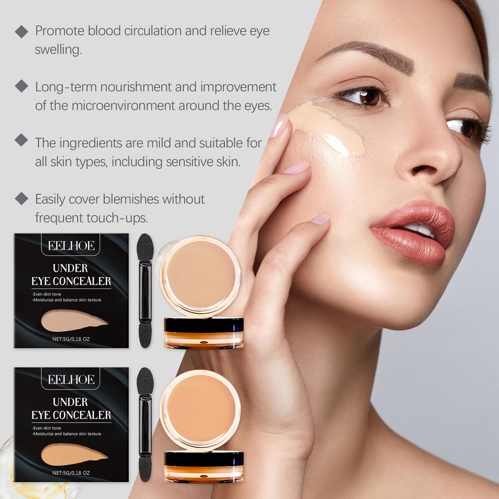 Eye Concealer Foundation Makeup High Coverage Spots Blemish Under Eye Dark Circles Remove Long Lasting Matte Brighten Concealer