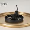 Black And White Tray 3D Printed Cat Jewelry Tray, Desktop Organizer for Rings Minimalist Vanity Earrings, Cute Kitten Decorative Storage Dish