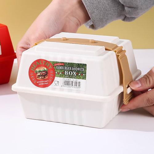 All-in-one lunch box, takeout container, hamburger box, slim lunch box, meal prep, airtight, easy to clean, dishwasher safe, large capacity, for eleme
