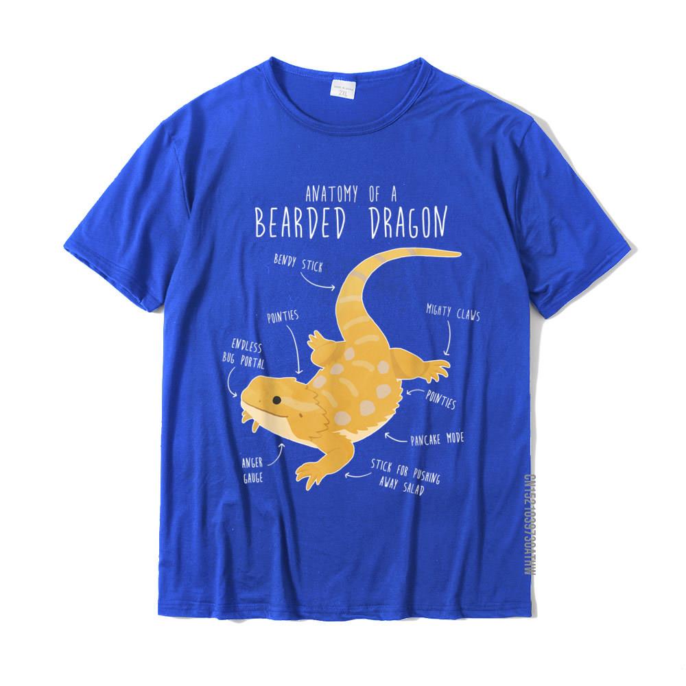 Anatomy Of A Bearded Dragon Funny Pet Reptile Lizard Lover Tshirt Cotton Tops Shirt For Adult Cool Tshirts Printing Rife