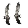 Sculpted Bat Earrings, 1 Pair of Adjustable Open Alloy Hoops with Textured Details for Halloween and Themed Styling