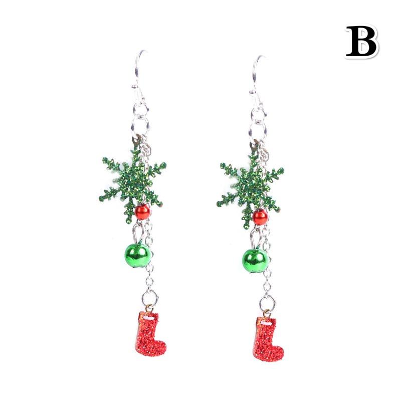 

Женские рождественские серьги-банты, модные украшения, рождественский подарок B