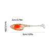 25Pcs Paddle Tail Swimbaits Artificial Worm Baits T Tail Swim Baits for Freshwater Saltwater Soft Fishing Lures