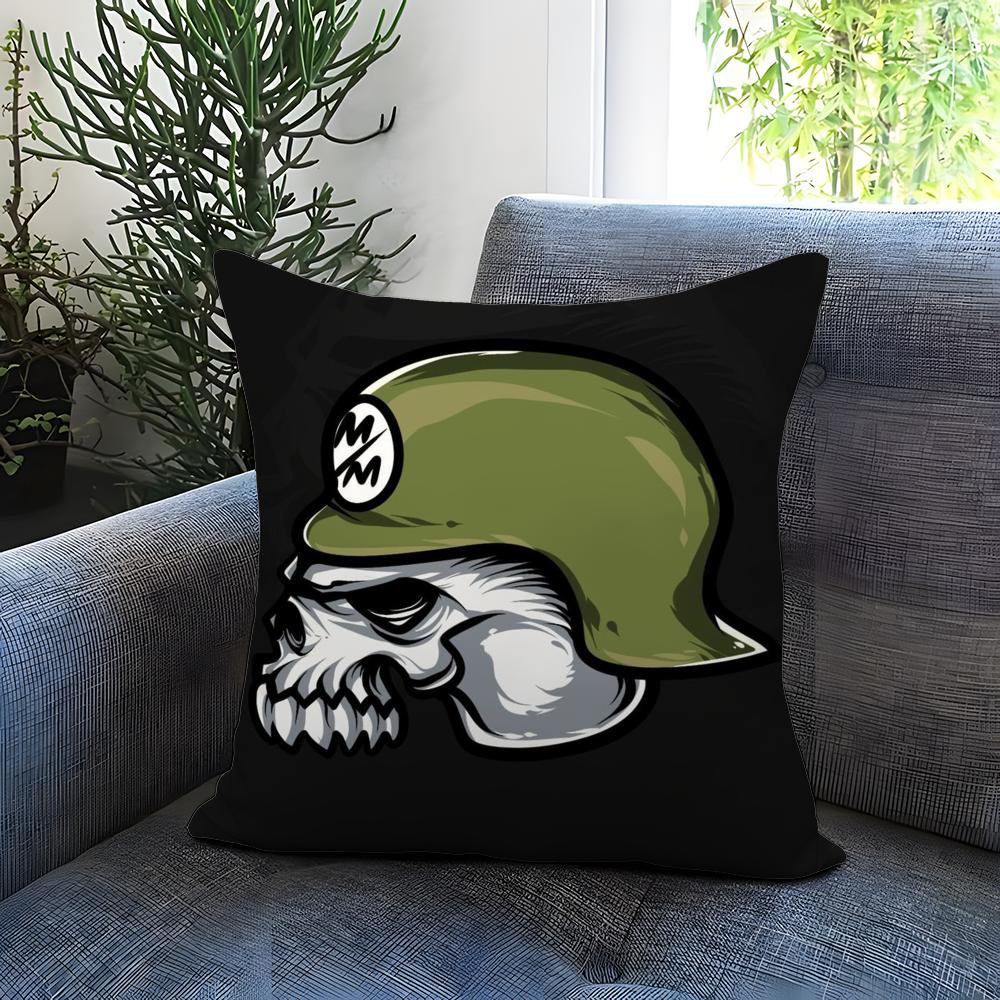 Motocross M-Metal MulishaS Cushion Cover Comfortable Reversible Pillow Cover Ideal for Car Sofa Bedroom & Beyond