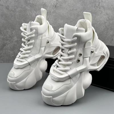 Mens Fashion Luxury Casual Sneakers Comfortable Thick-soled Shoes Designer Height Increasing Fashion Breathable Sports Shoes