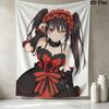 Kurumi Wall Tapestry Aesthetic Wall Hanging Printed Fabric Blanket Decorative Tapestries For Bedroom Living Room Home Decor